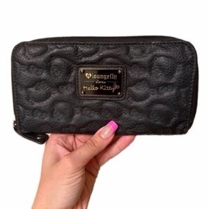 Loungefly Black Embossed Hello Kitty Wallet